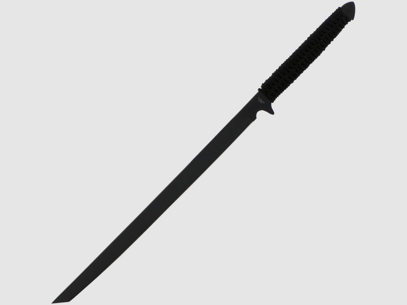Ninja commando sword with black blade