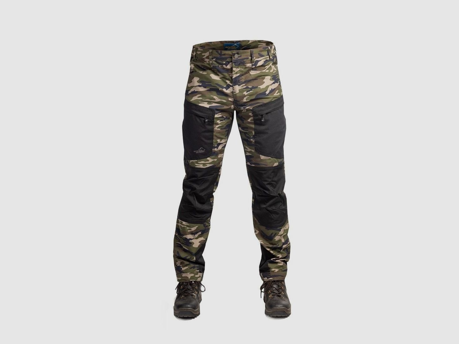 Arrak Outdoor Active Stretch Hose Herren Lang Camouflage - 52L
