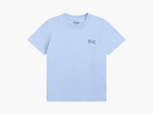 Bergans Graphic Cotton Tee Kobiety Cool Blue/Navy Blue Bruk Bergans S