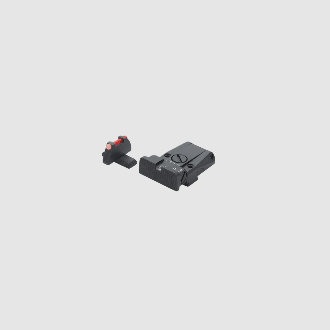 LPA Mikrometer-Visier SPR für SIG-Sauer P229,P320 mit rotem Fiber Optic-Korn