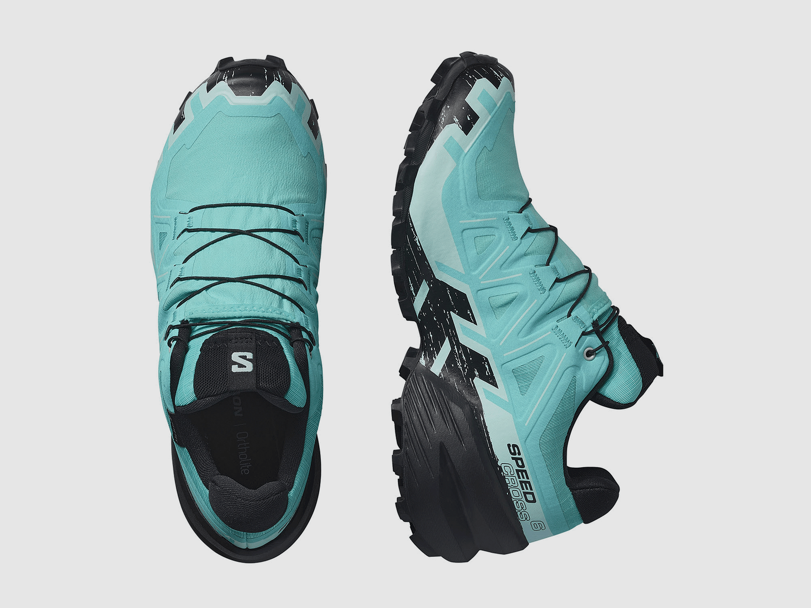 SALOMON – WOMEN – SPEEDCROSS 6 GTX W Blue Curacao / Black / Iced Aqua, image 6 of 6