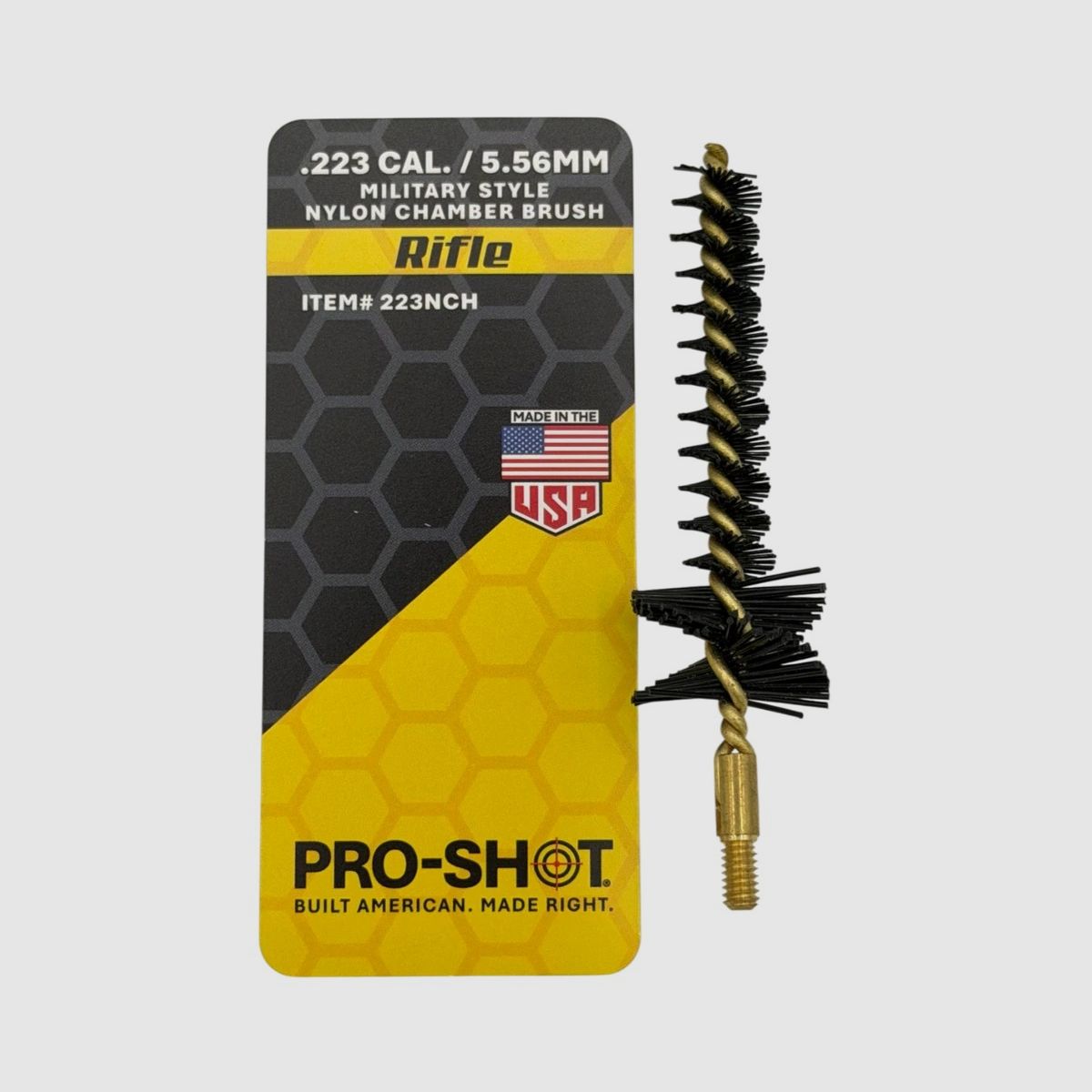 PRO SHOT NYLON KAMMERBÜRSTE MILITÄRSTIL 5,56MM / .223 KAL, Bild 3 von 3