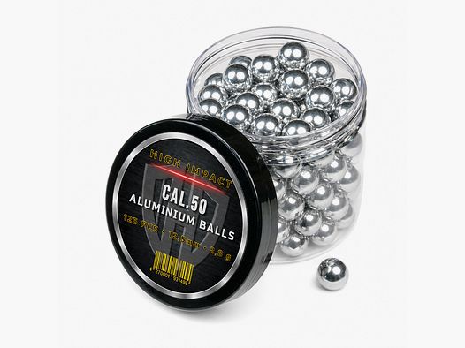 125x ALUMINIUM BALLS CAL.50 | HIGH IMPACT | HDR50 TR50 | 2,8gr
