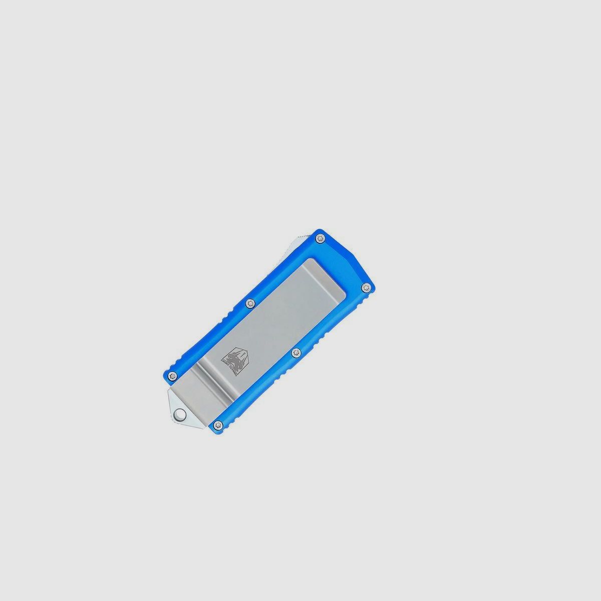 CobraTec OTF Money Clip bleu couteau automatique OTF avec lame drop point, image 12 sur 12