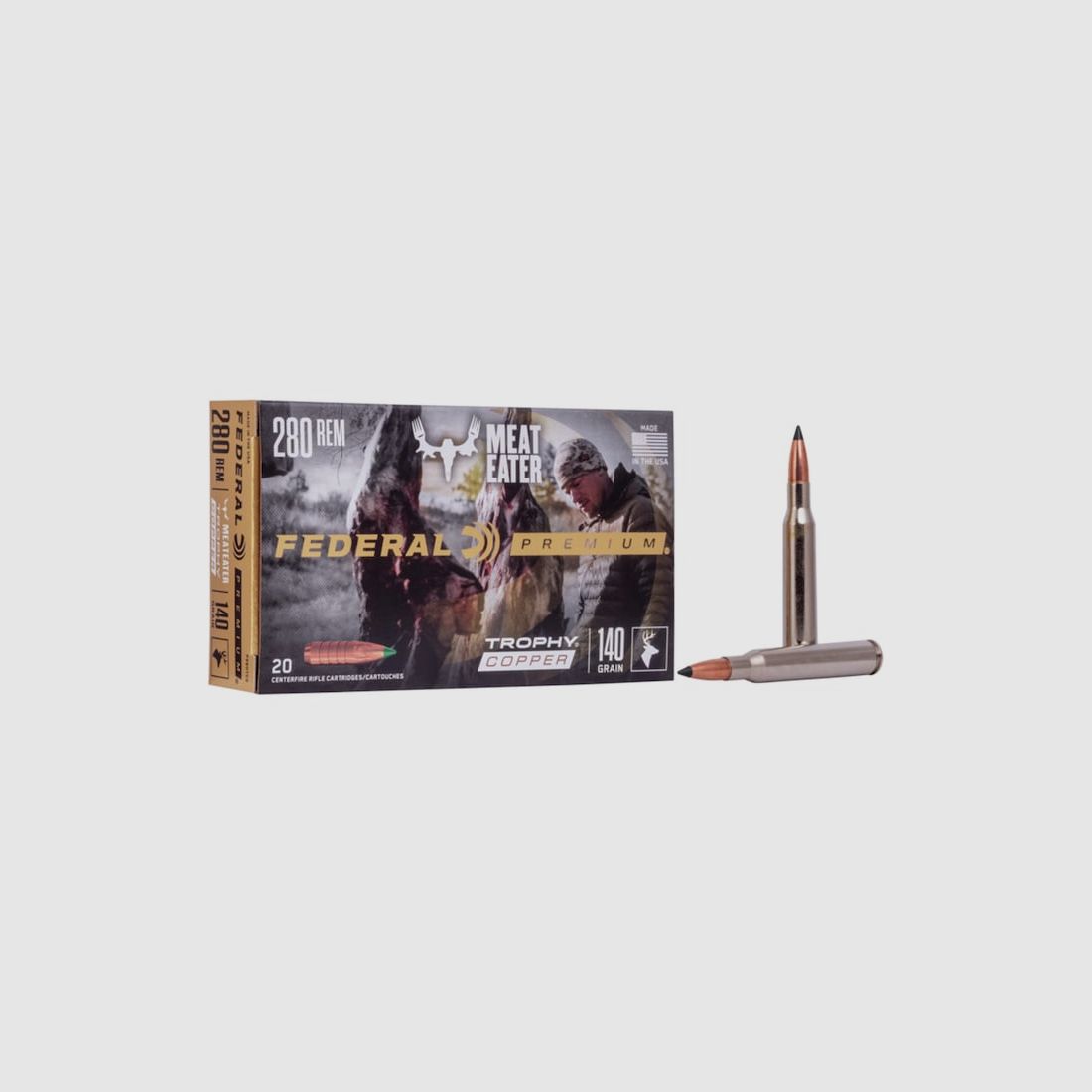 Federal Premium Trophy Copper .280 Rem. 140GR 20 Patronen