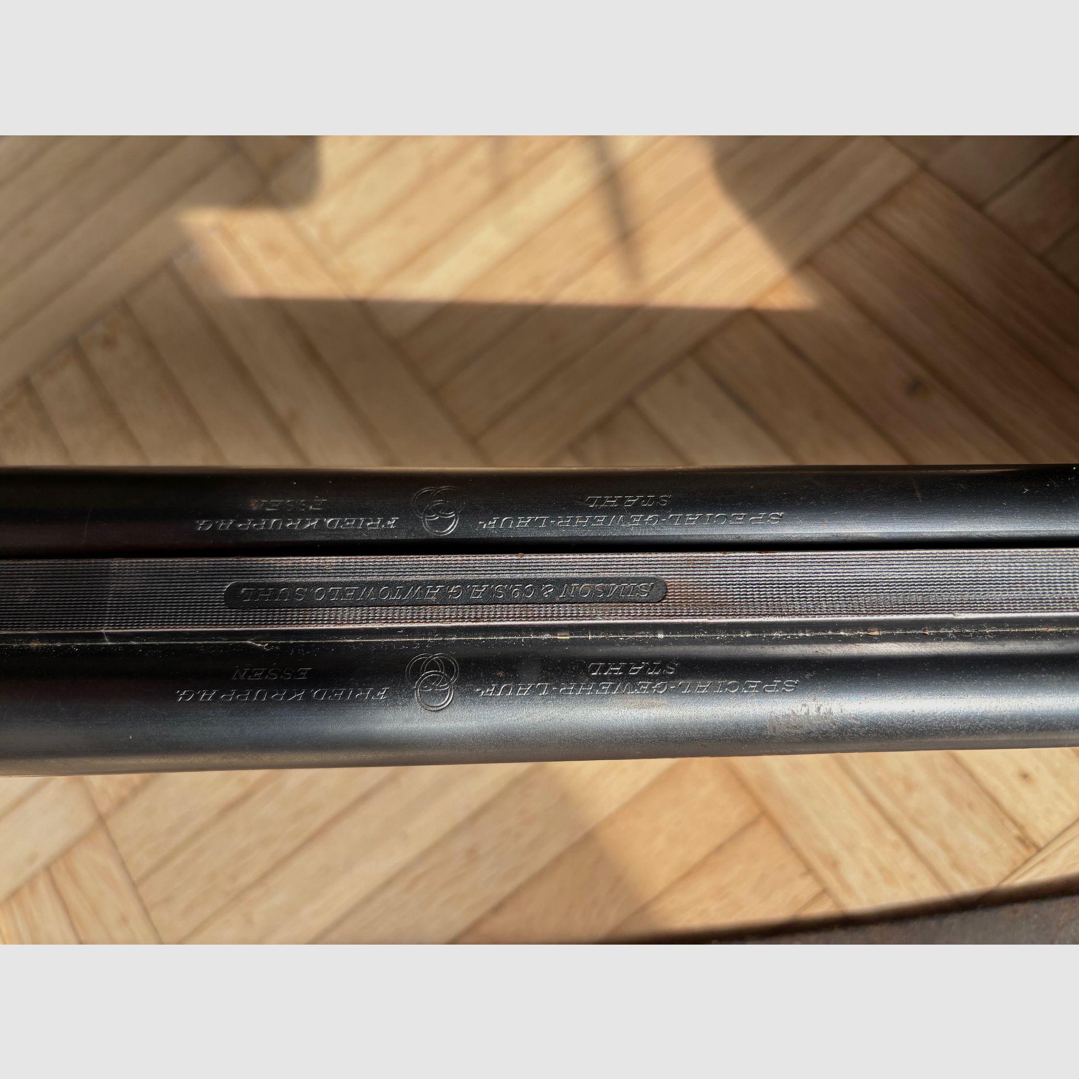 Simson Doppelflinte 16/70 Krupp Spezialgewehr Stahl