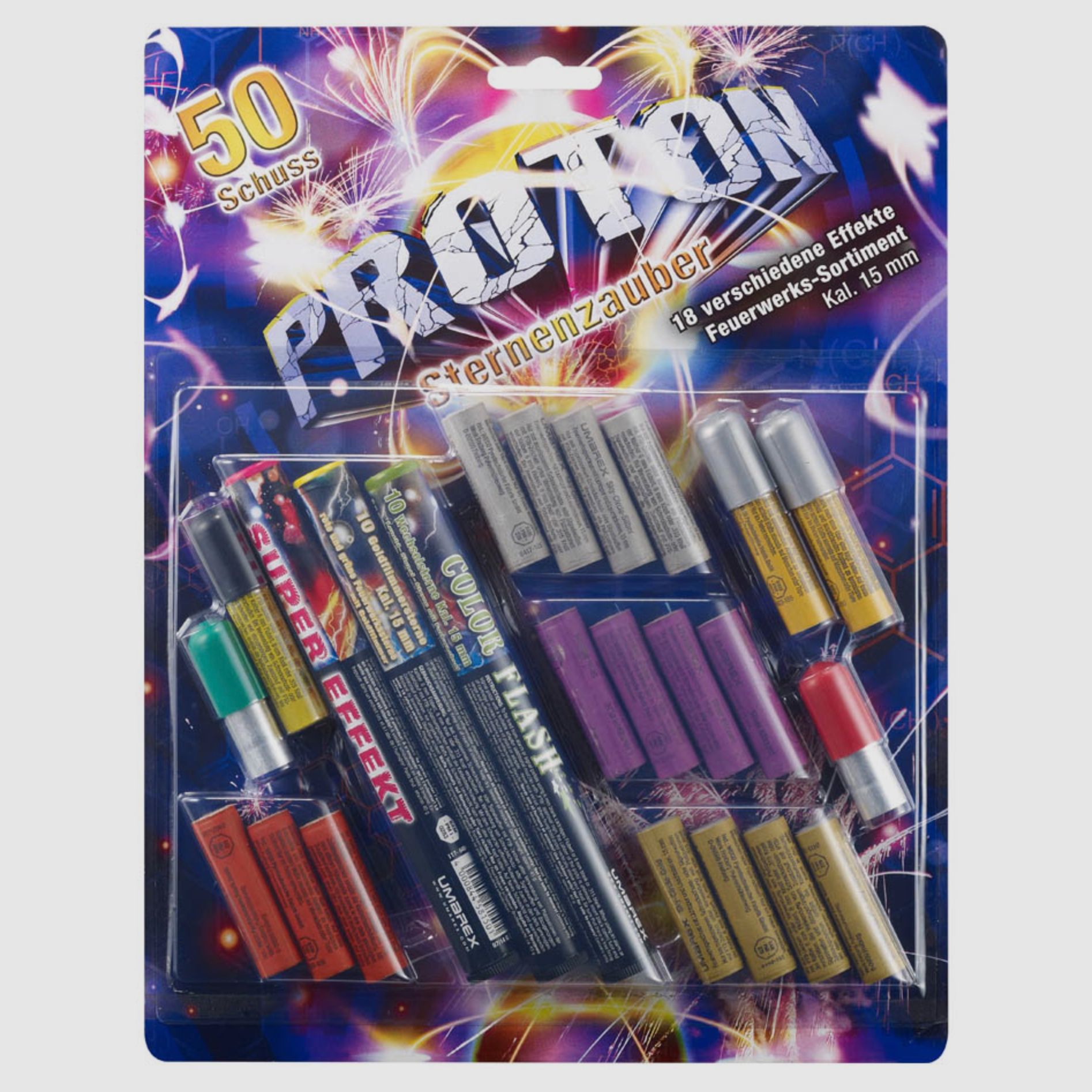Umarex 4.1558 Umarex Proton Sternenzauber Blister 50 Schuss 18 verschiedene Effekte Pyro