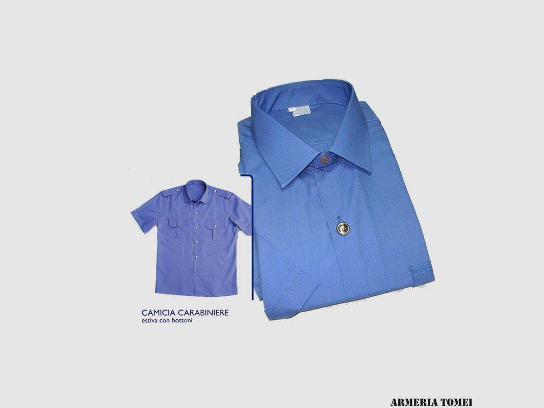 SUMMER SHIRT – CARABINIERI SHORT SLEEVE WITH BUTTONS