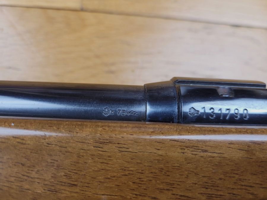 Schöne Präzisionsgewehr – Anschütz – Modell Match 54 – Kaliber 22LR Einzellader – schwerer Lauf – sehr guter Zustand, Bild 11 von 21