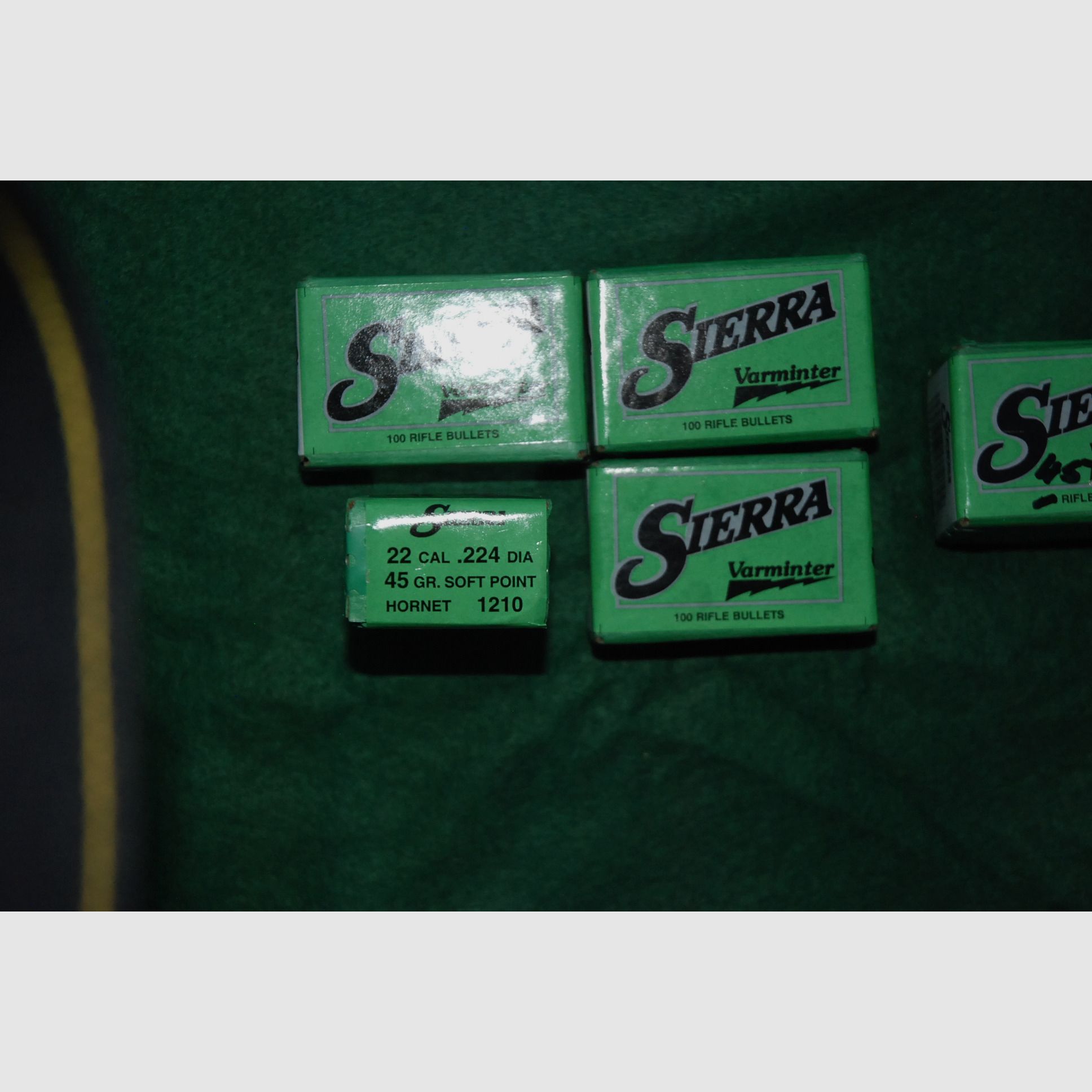 .224 / 5,6 mm 45 gr / 2,9 g Sierra Varminter balas para Hornet 445 piezas