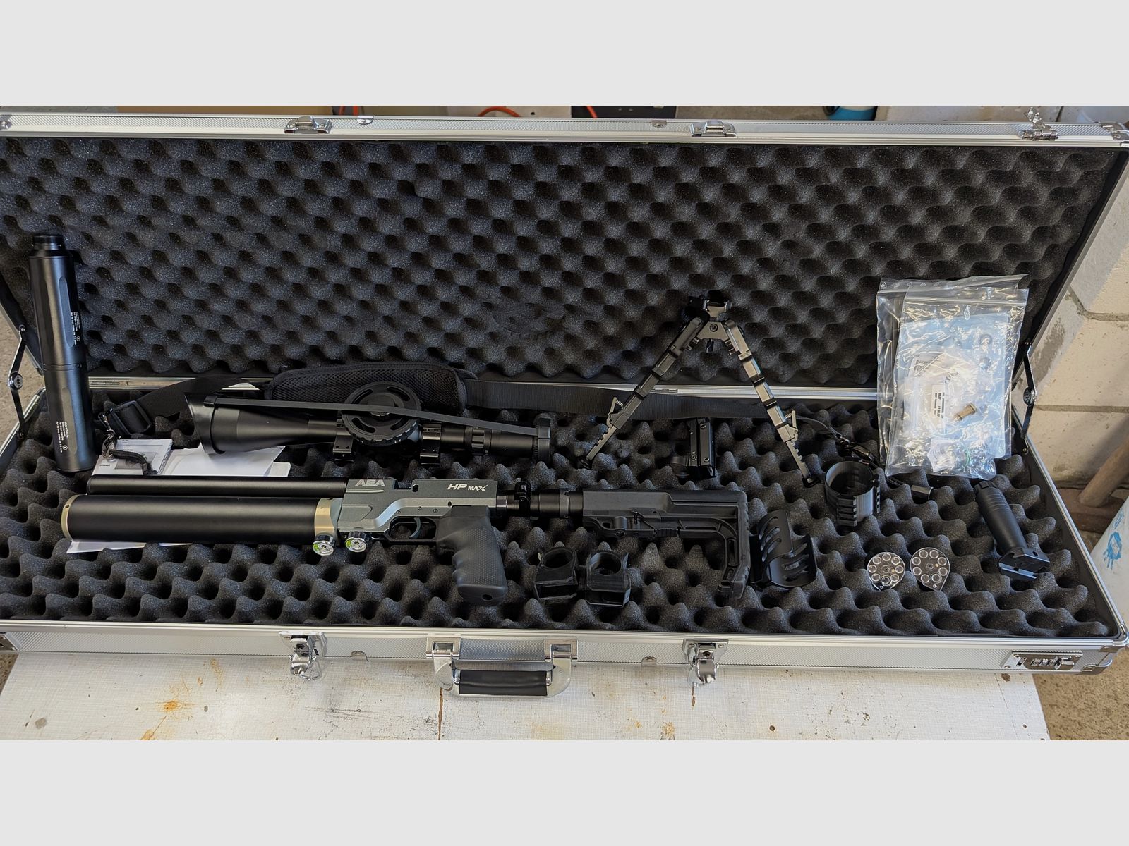 AEA HPMAX 9mm PCP tactique silencieux + accessoires