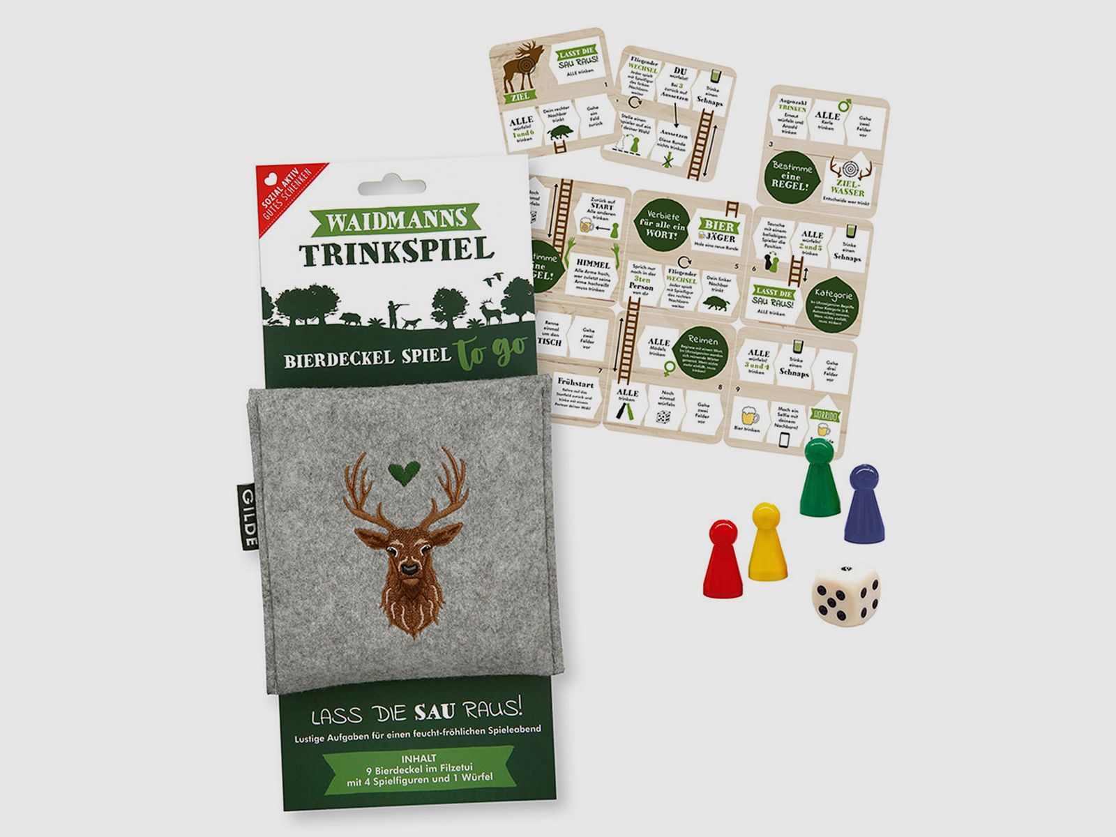 Jeu de sous-bocks AKAH