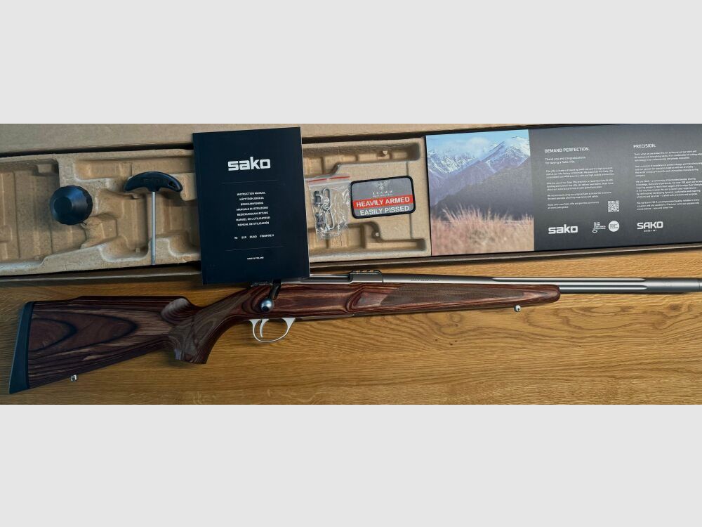 Sako 90 Varmint Inossidabile Laminato 51LL / Filettatura di uscita