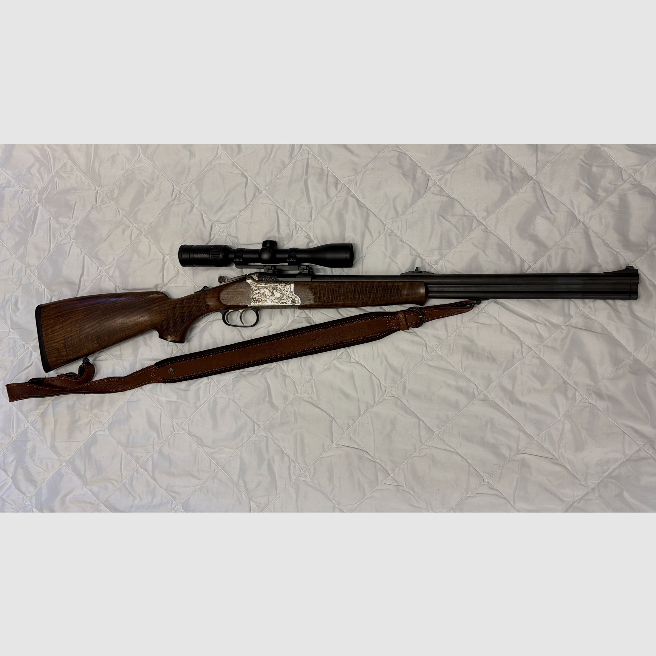 Merkel Bockbüchsflinte B4 Kal. 8x57 IRS, 12/76 inkl. Swarovski Z3 3-9x36