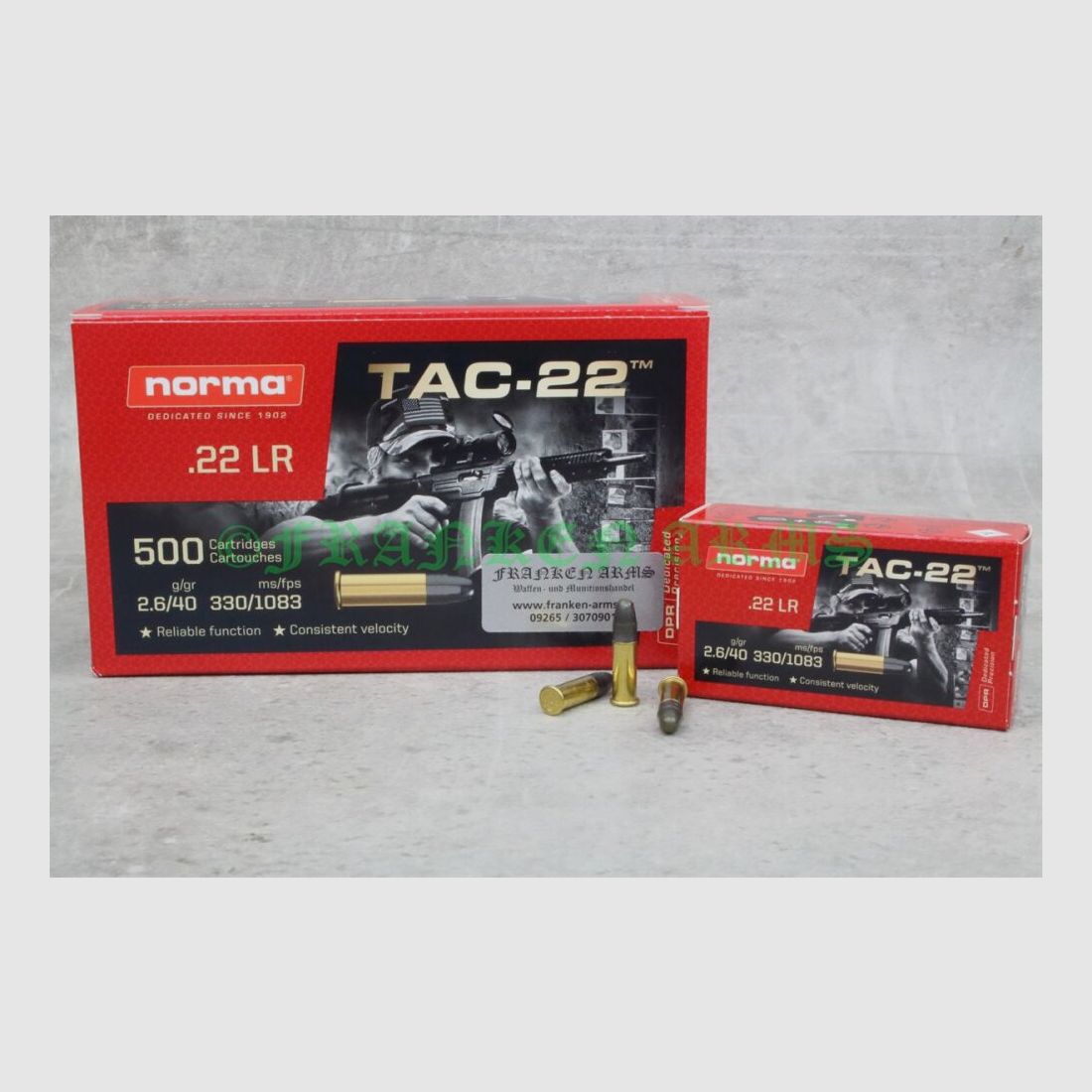 Norma TAC-22 40gr. 2,6g 50pièces