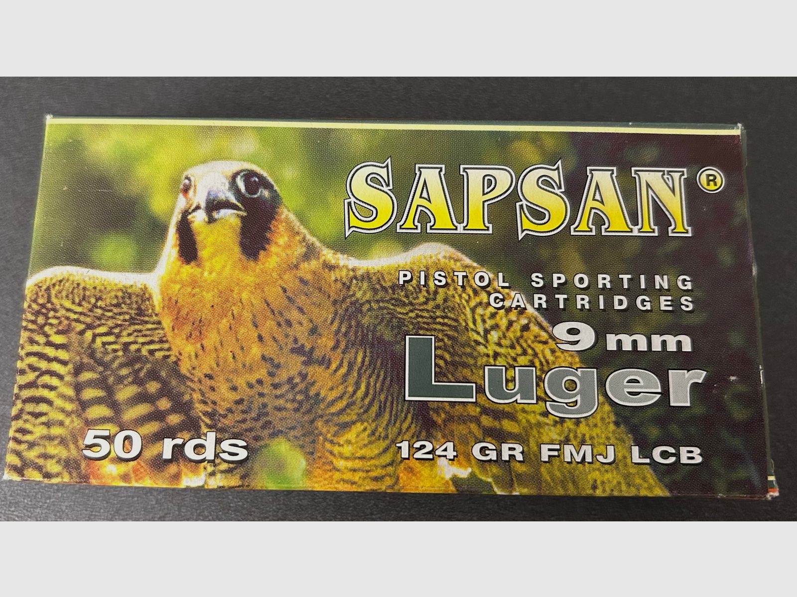 9 mm Luger 124 gr FMJ   SAPSAN