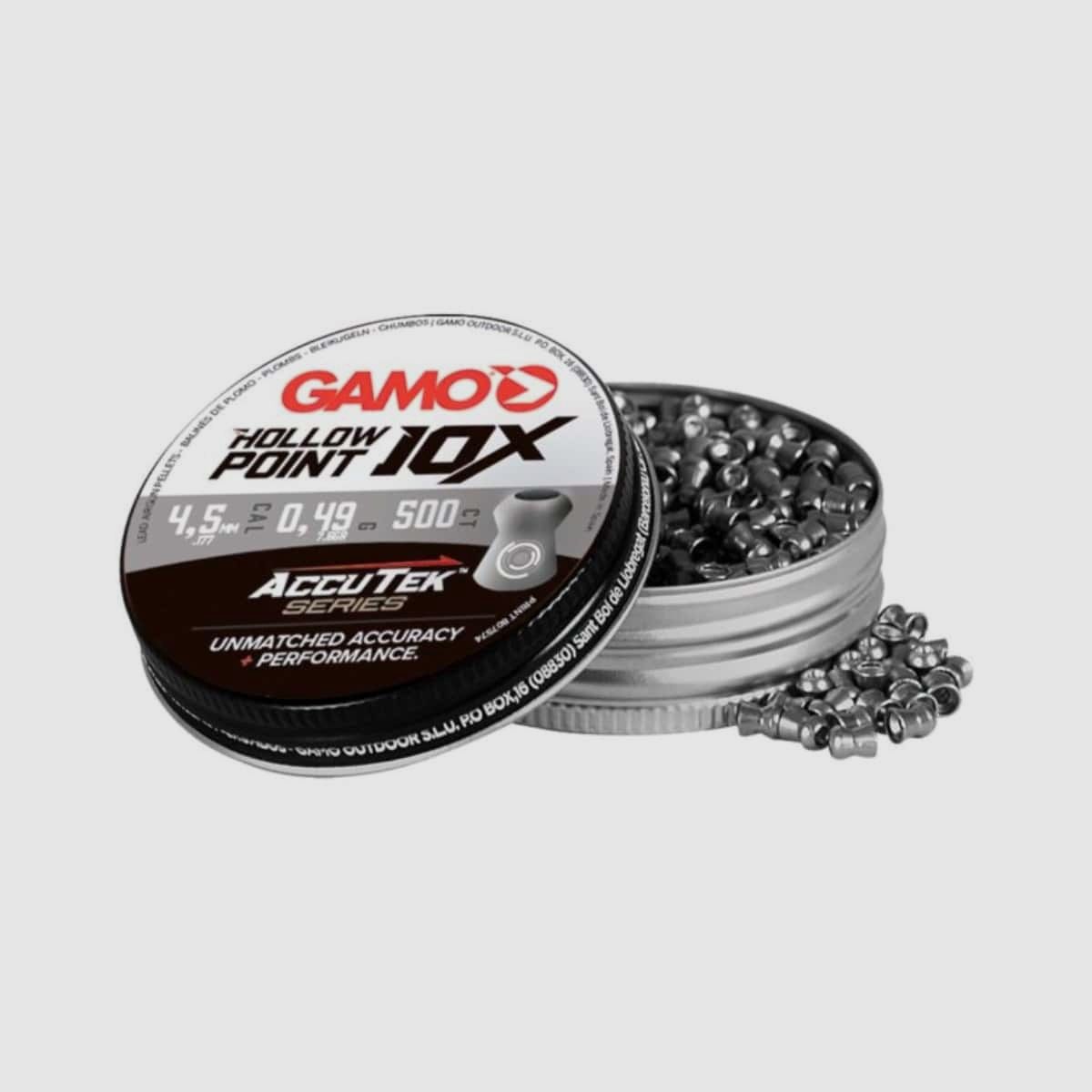 Gamo 10X Hollow Point – cal. 4,5/.177 pellets – 0.49 g