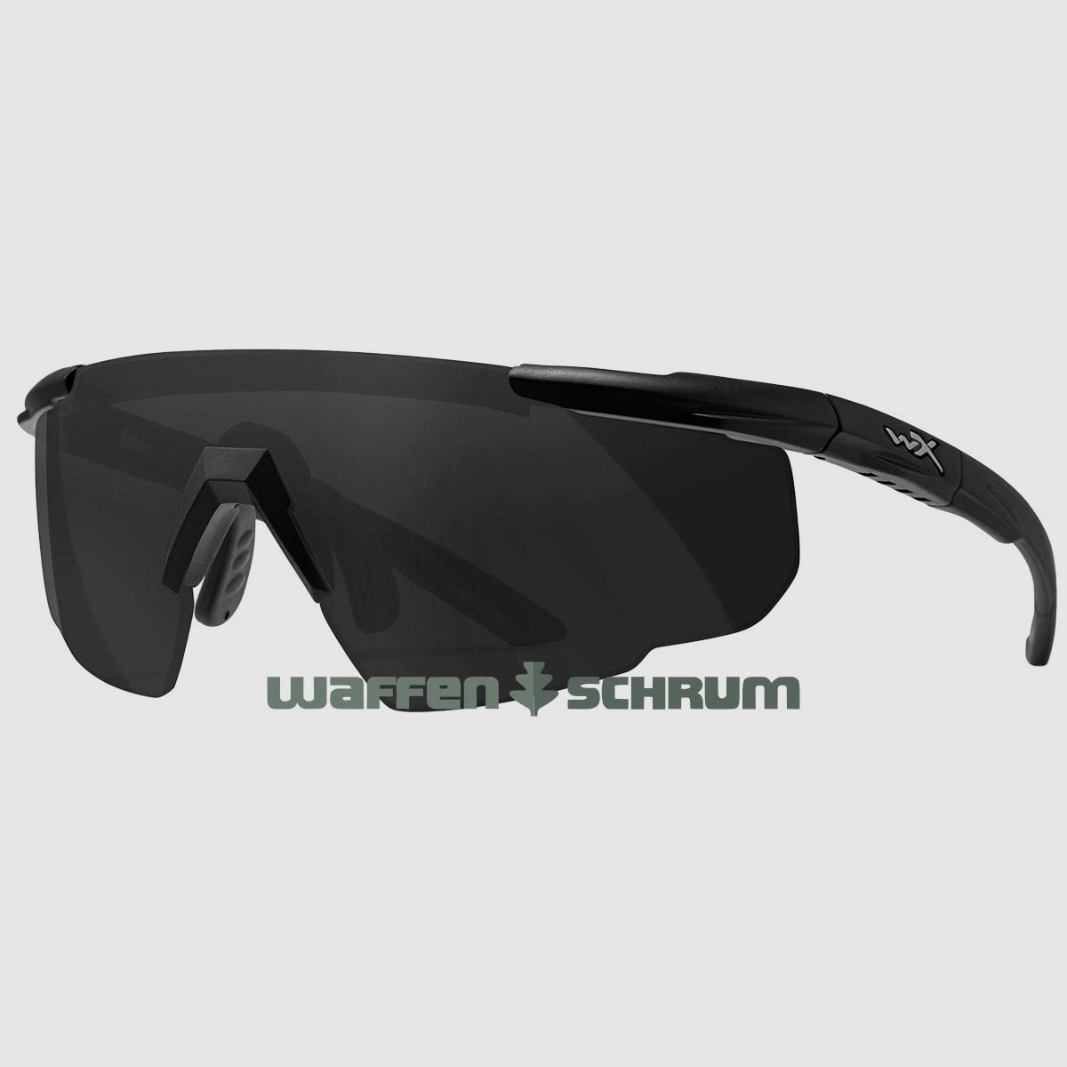 Wiley X Schietbril Saber Advanced Lens: grijs: mat zwart