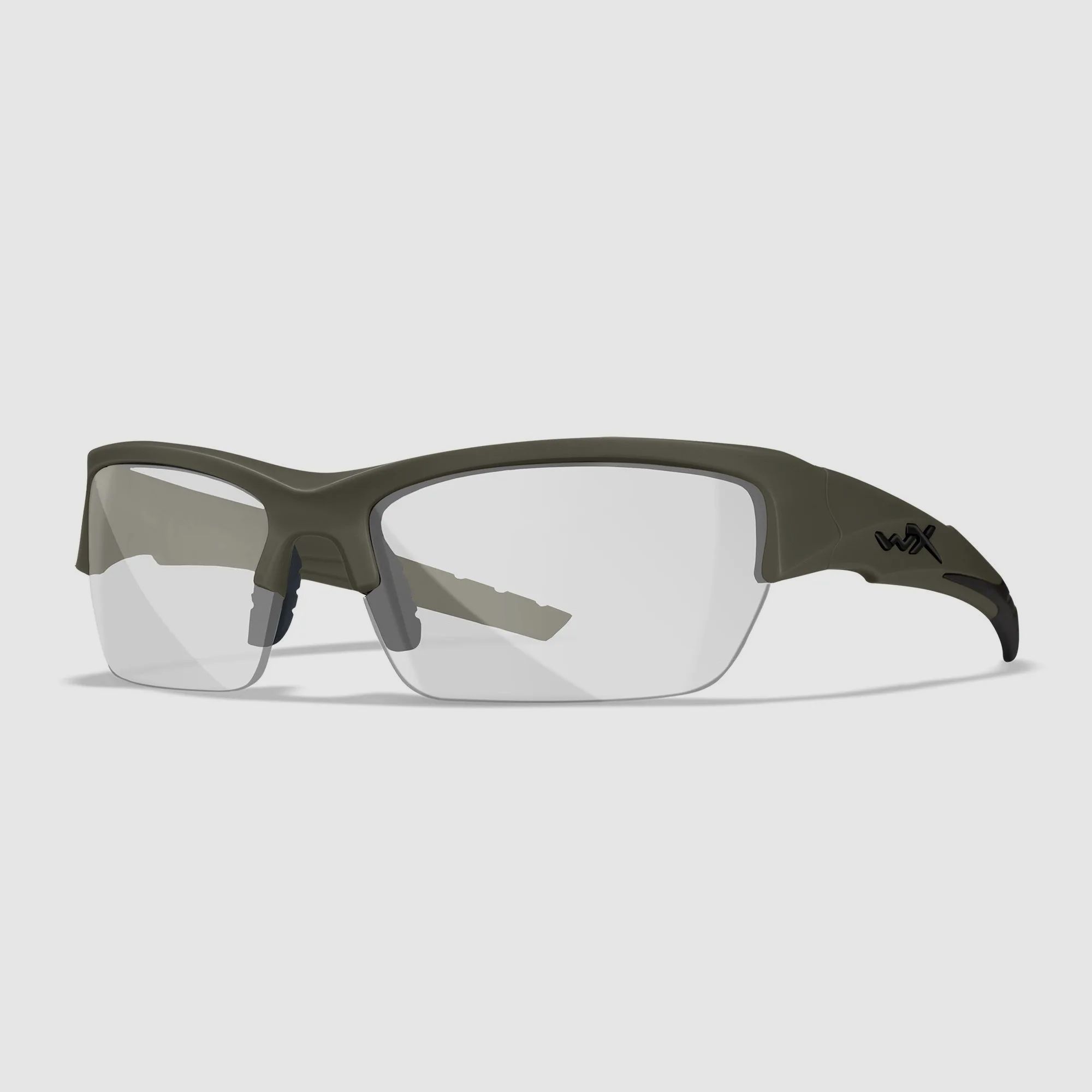 Lunettes WX VALOR avec 3 verres interchangeables, couleur de la monture Vert Armée Mat