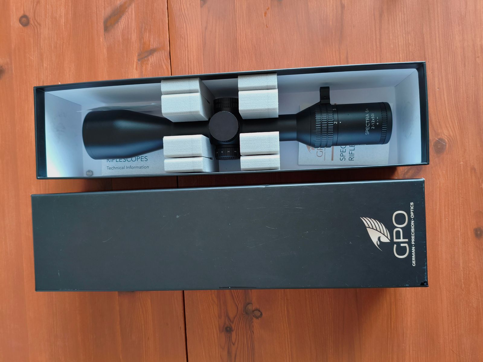 GPO SPECTRA 6x 2–12x50i – Top condition riflescope optics