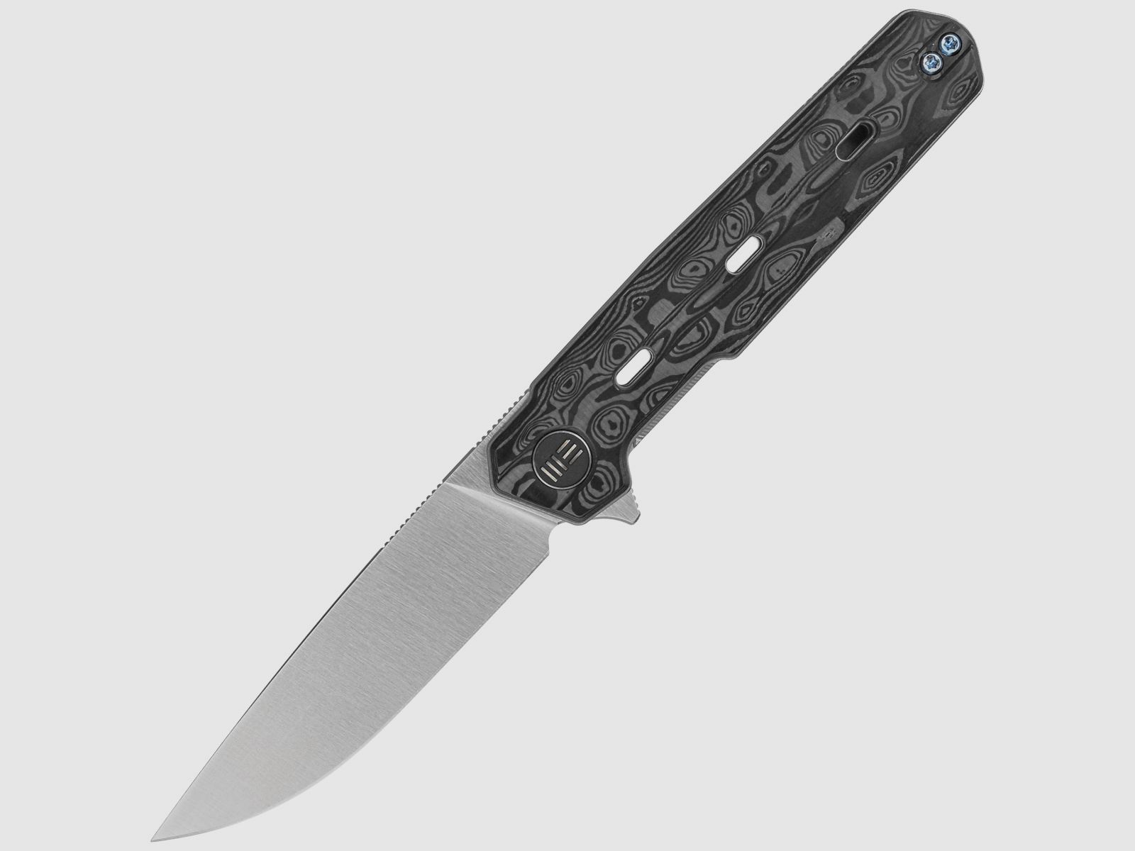 WE Knife Navo Folding Knife Rose Carbon Fiber, Satin CPM 20CV by Ostap Hel (WE22026-2)