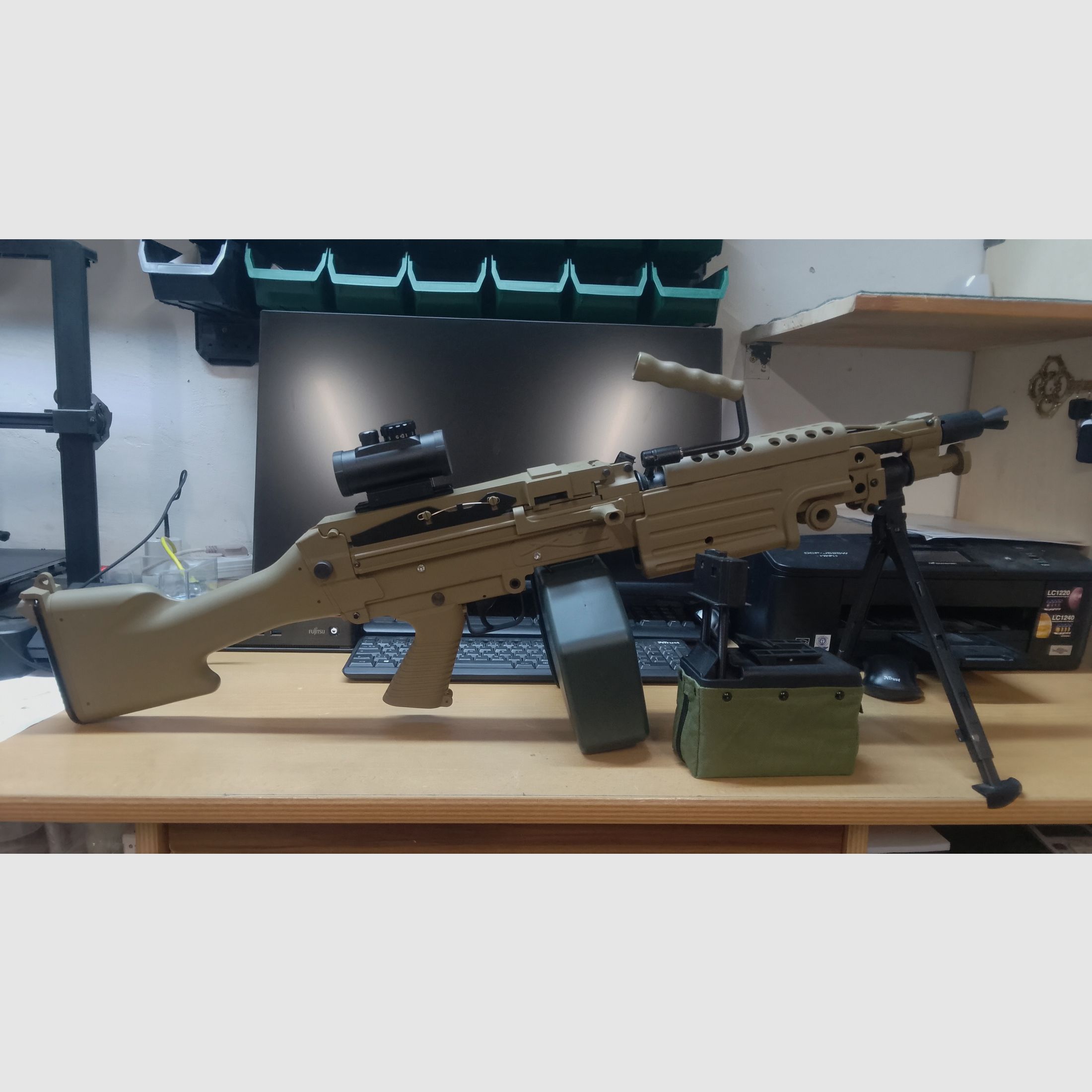 Softair M 249 tir rapide