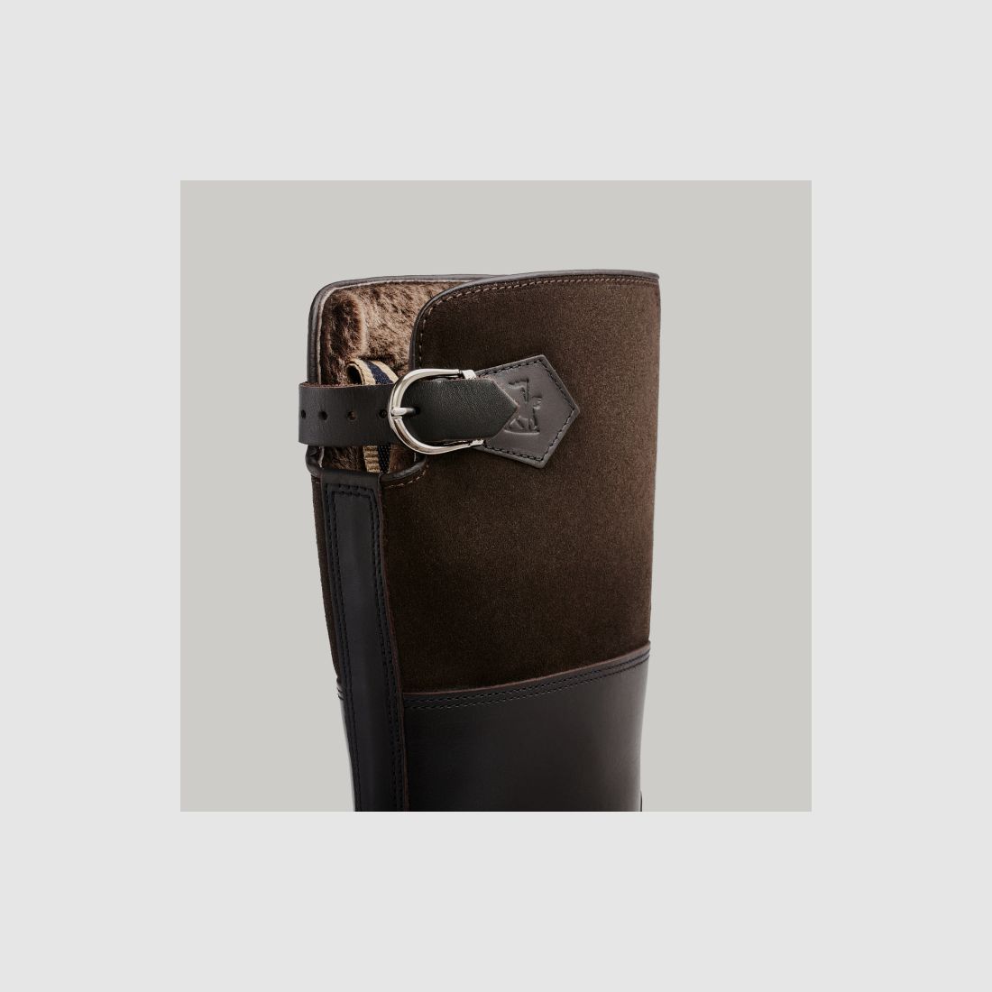 LUDWIG REITER Maronibrater® S.892-D-VD.Q-ES Juchtenleder/Veloursleder Mocca/Dunkelbraun, Bild 6 von 6