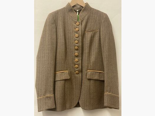 Gaisberger Couture Trachten Jacket Herringbone in Beige