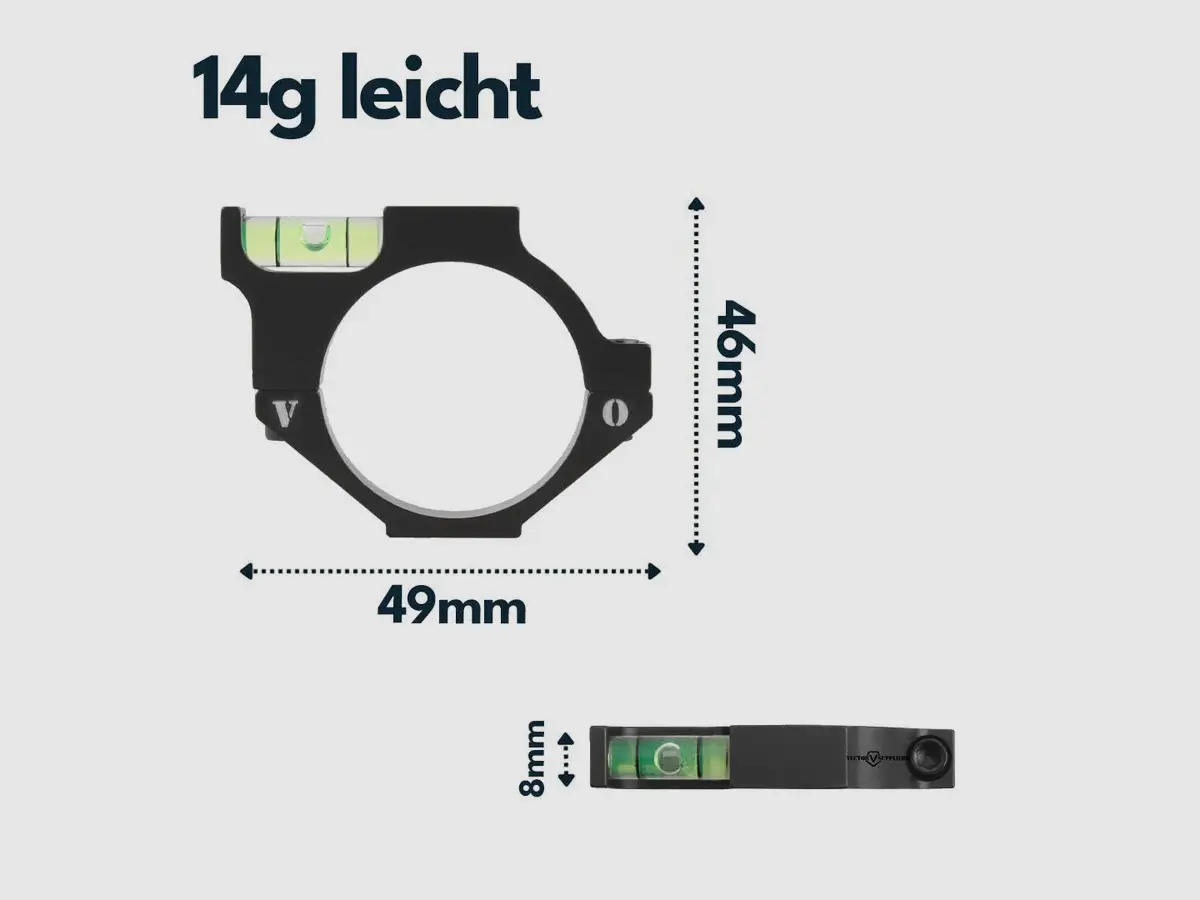 Vector Optics SCACD-02 Livella per Montaggio su Tubo da 35mm, immagine 3 di 4