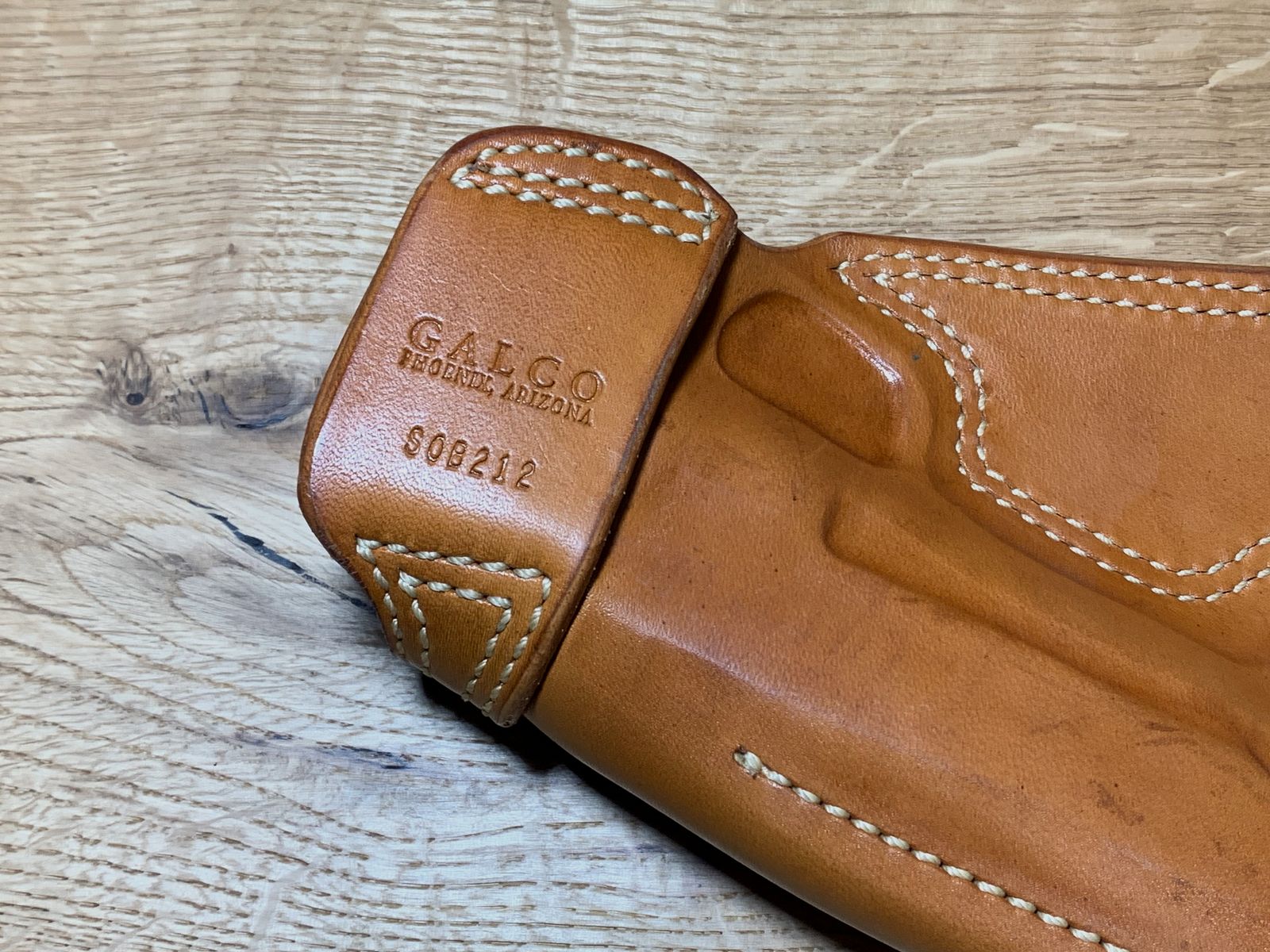 Galco S.O.B. leren holster geschikt voor de Colt Government/ Browning Hi Power, ZONDER pistool