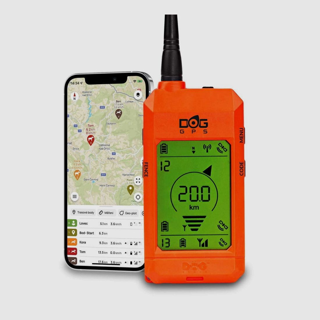DOG GPS X30TB Standard/Short GPS dla psów Mapy, Teletakt + Lokalizacja dźwiękiem, zdjęcie 2 z 6