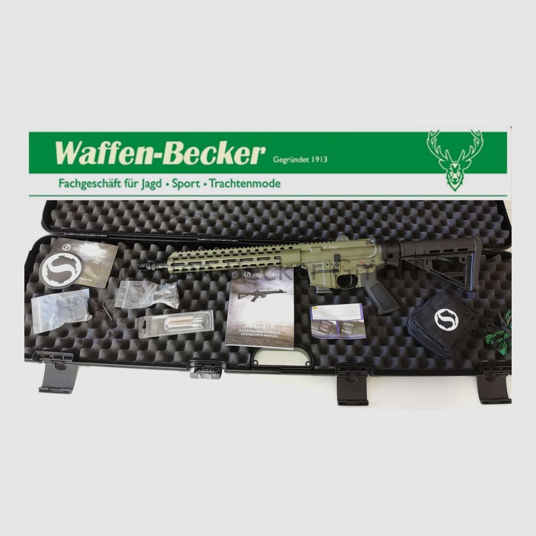 Schmeisser (Waffen Schumacher) Schmeisser AR15-9 M4FL 14,5" 9mm Luger, OD-vert