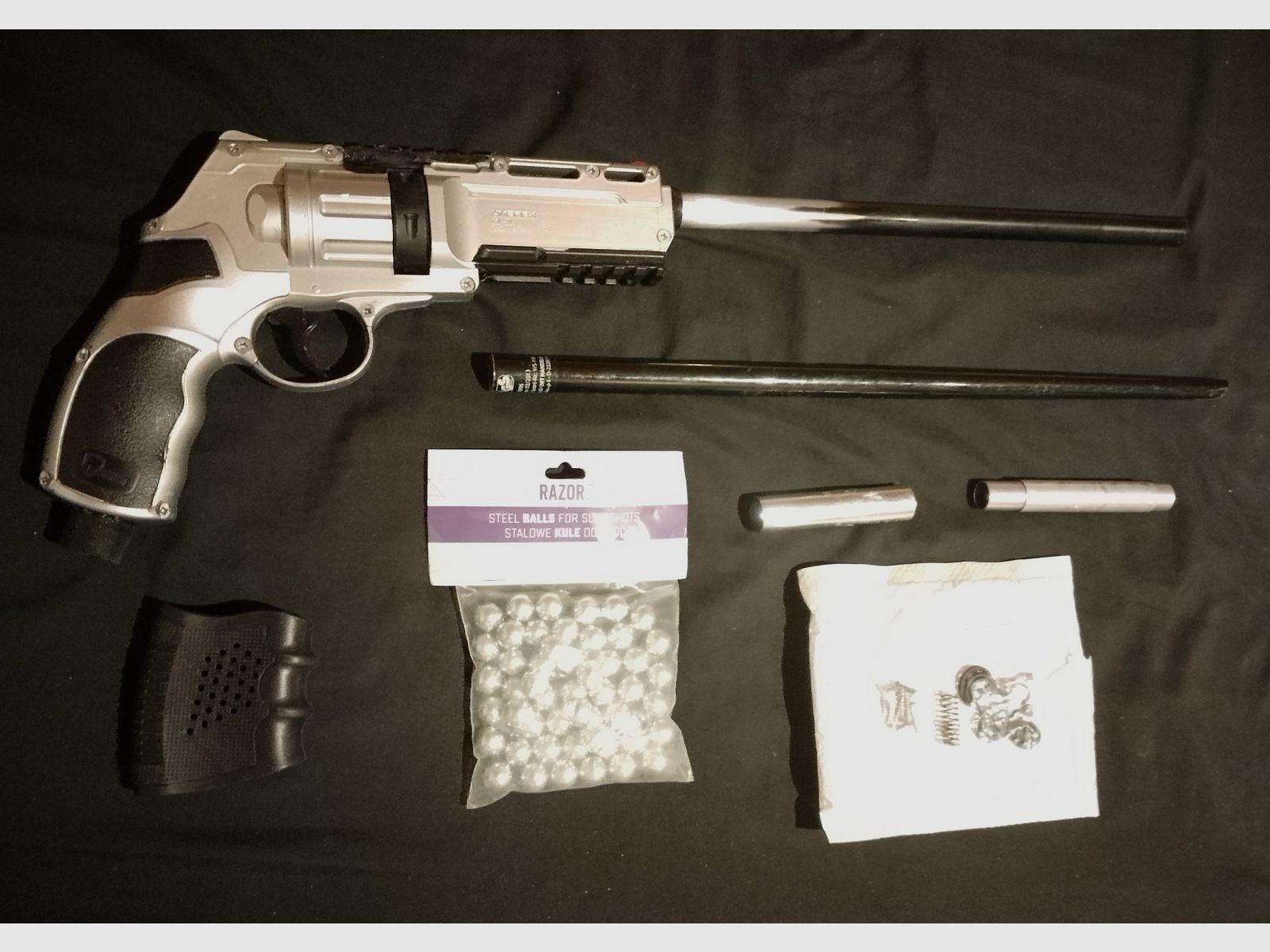Custom T4e HDR50 RAM Paintball Marker Cal .50 Long Run Rifle long barrel Big Power kit full Open DIY defective project steel balls balls steel