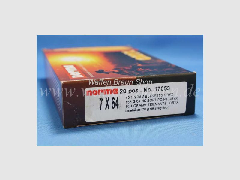 NORMA 7X64 ORYX 10,1G 156GR 20 Stück