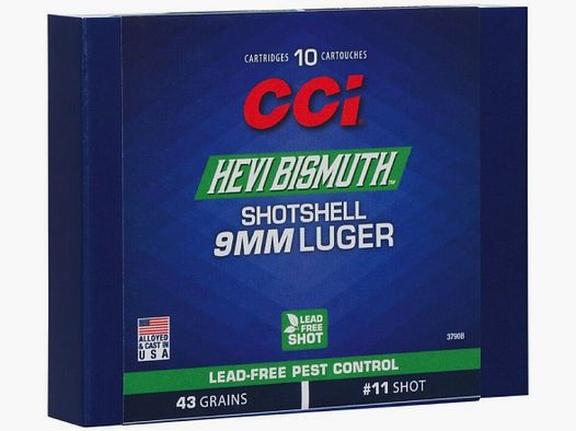 CCI Shotshell Bism. 53grs Nr12 10S 9mmLuger
