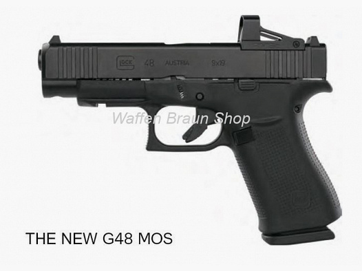 Glock Pistole G48 R7 M.O.S./FS 9mm Luger inkl. Shield RMSc Visier
