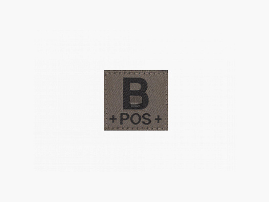 B Pos Bloedgroep Patch