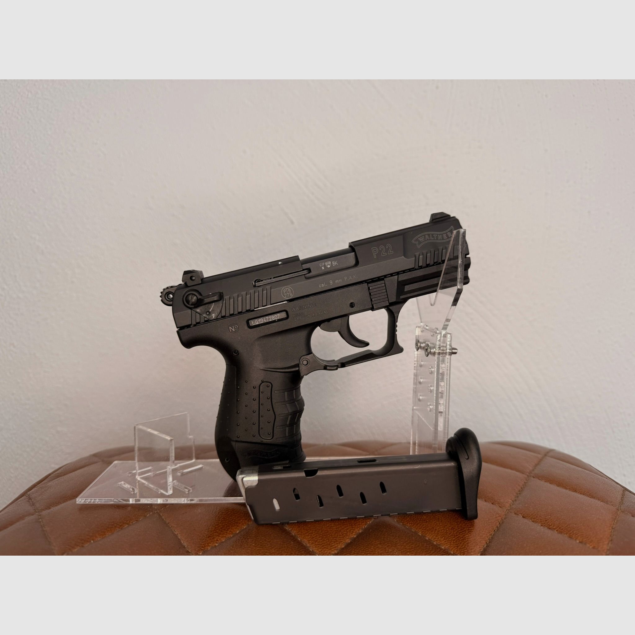 Walther P22 Schreckschuss Pistole Kal. 9mm P.A.K. brüniert