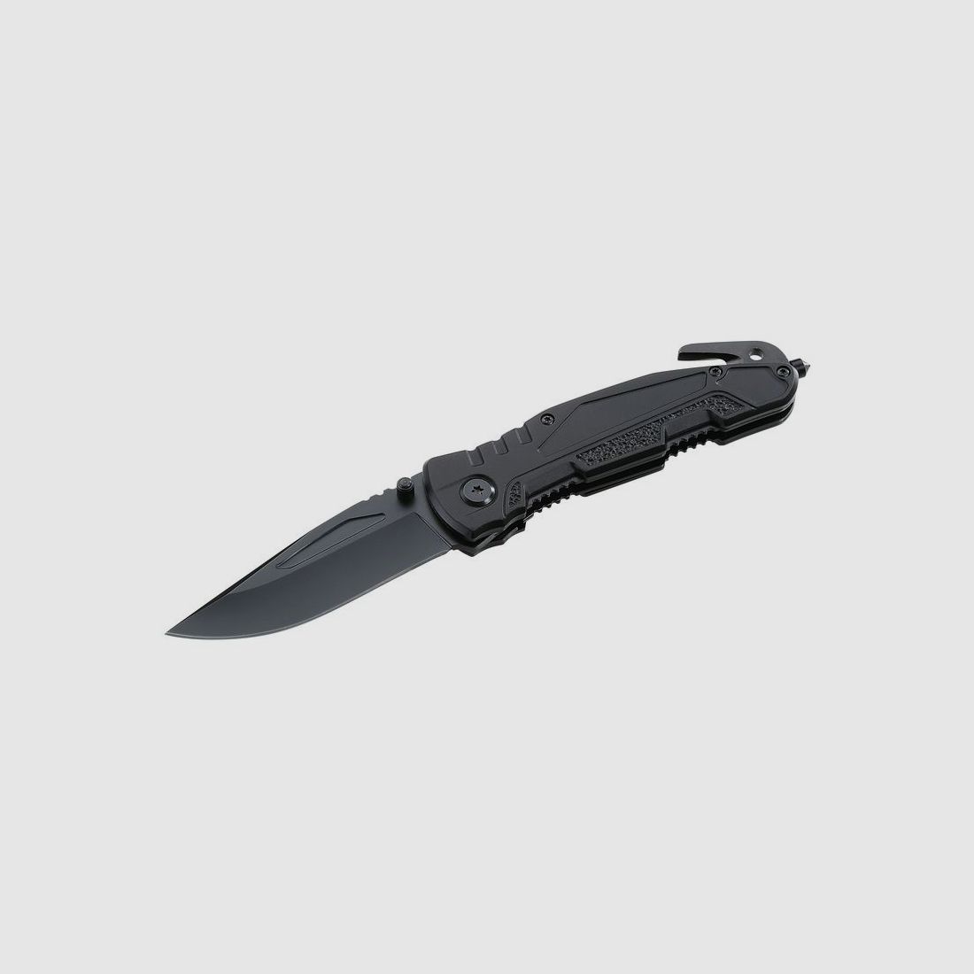 Top Collection Einhandmesser,440- Stonewashed-Optik,Nylon-Etui,Box