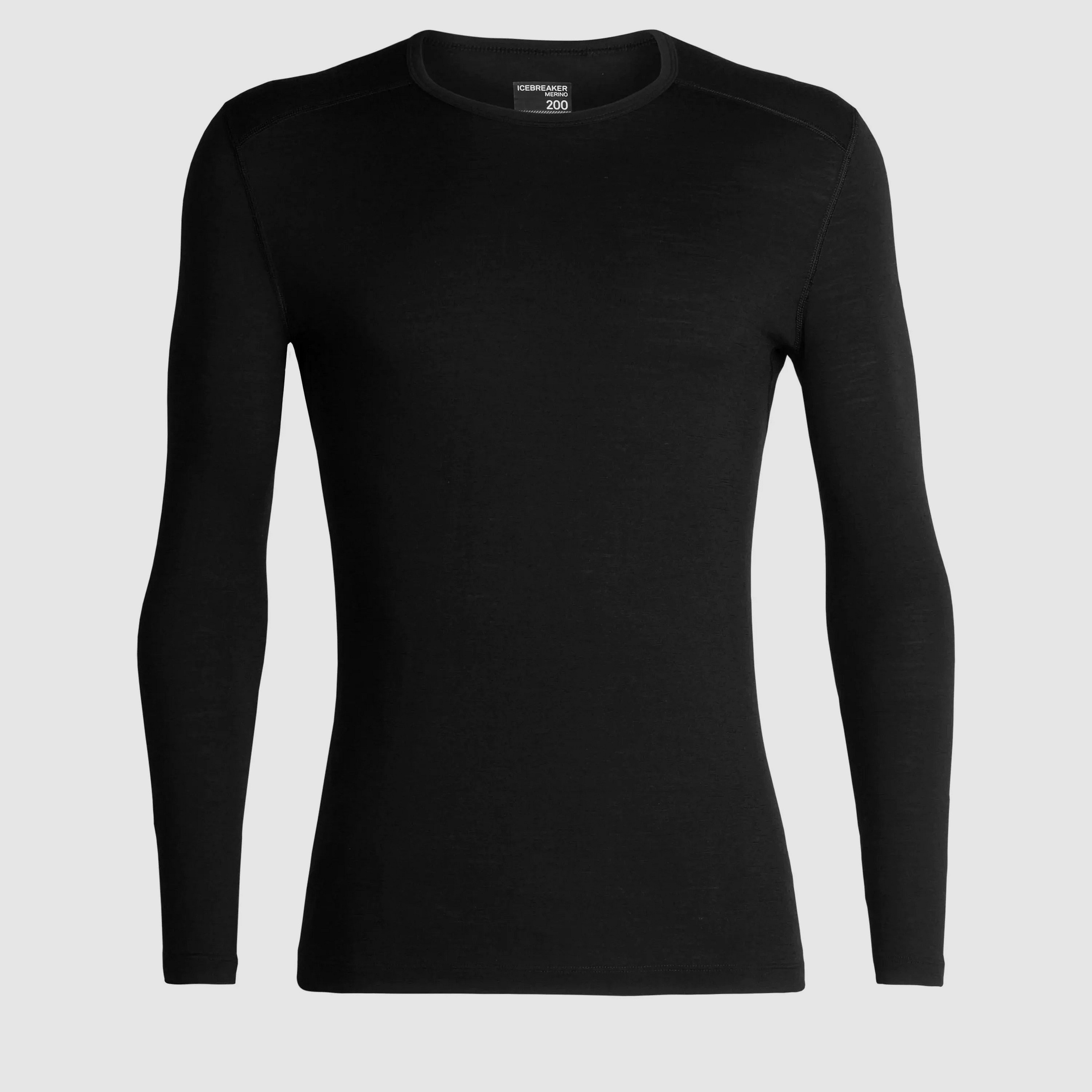 Icebreaker Icebreaker Langarmshirt Oasis Merino 200 Männer schwarz