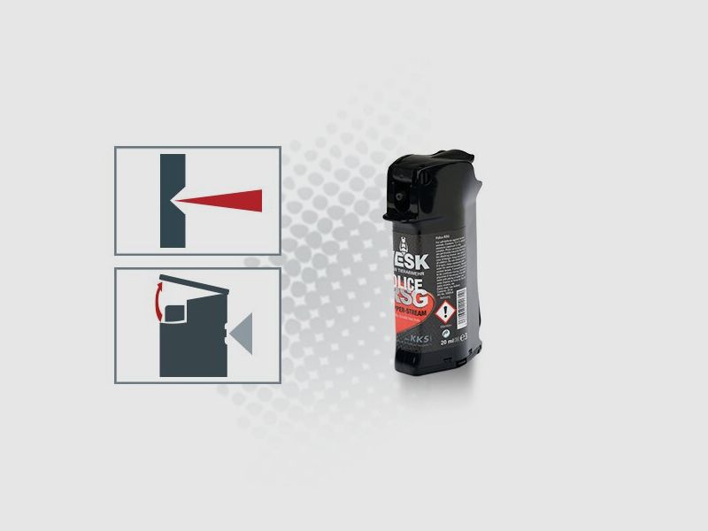 Spray al pepe VESK RSG Police Pocket 30 ml Getto ampio