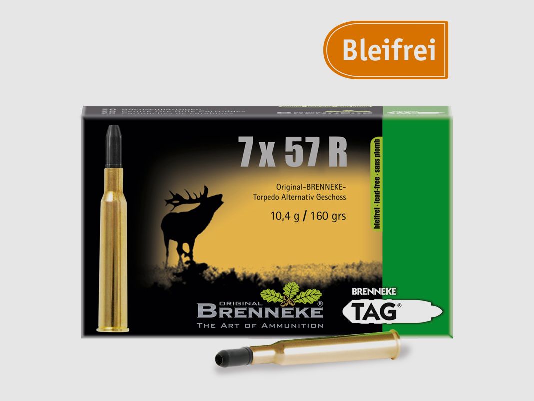 Brenneke 7x57 R 160GR TAG 20 patronen