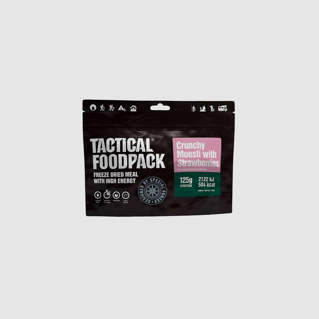 Freeze-Dried Crunchy Muesli with Strawberries Tactical FoodPack Crunchy Musli with Strawberry, image 2 of 2