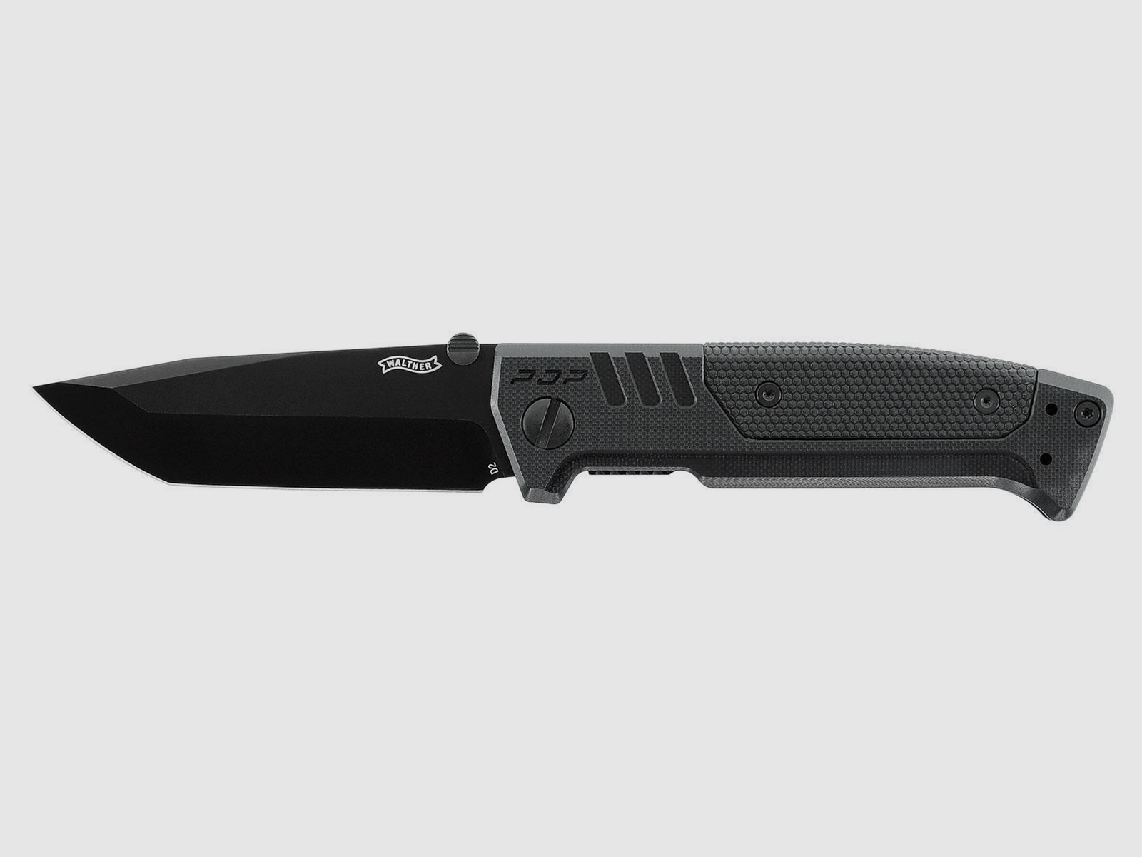 Umarex 5.0881 Messer Walther PDP Tanto Folder plain, schwarz, Bild 1 von 3