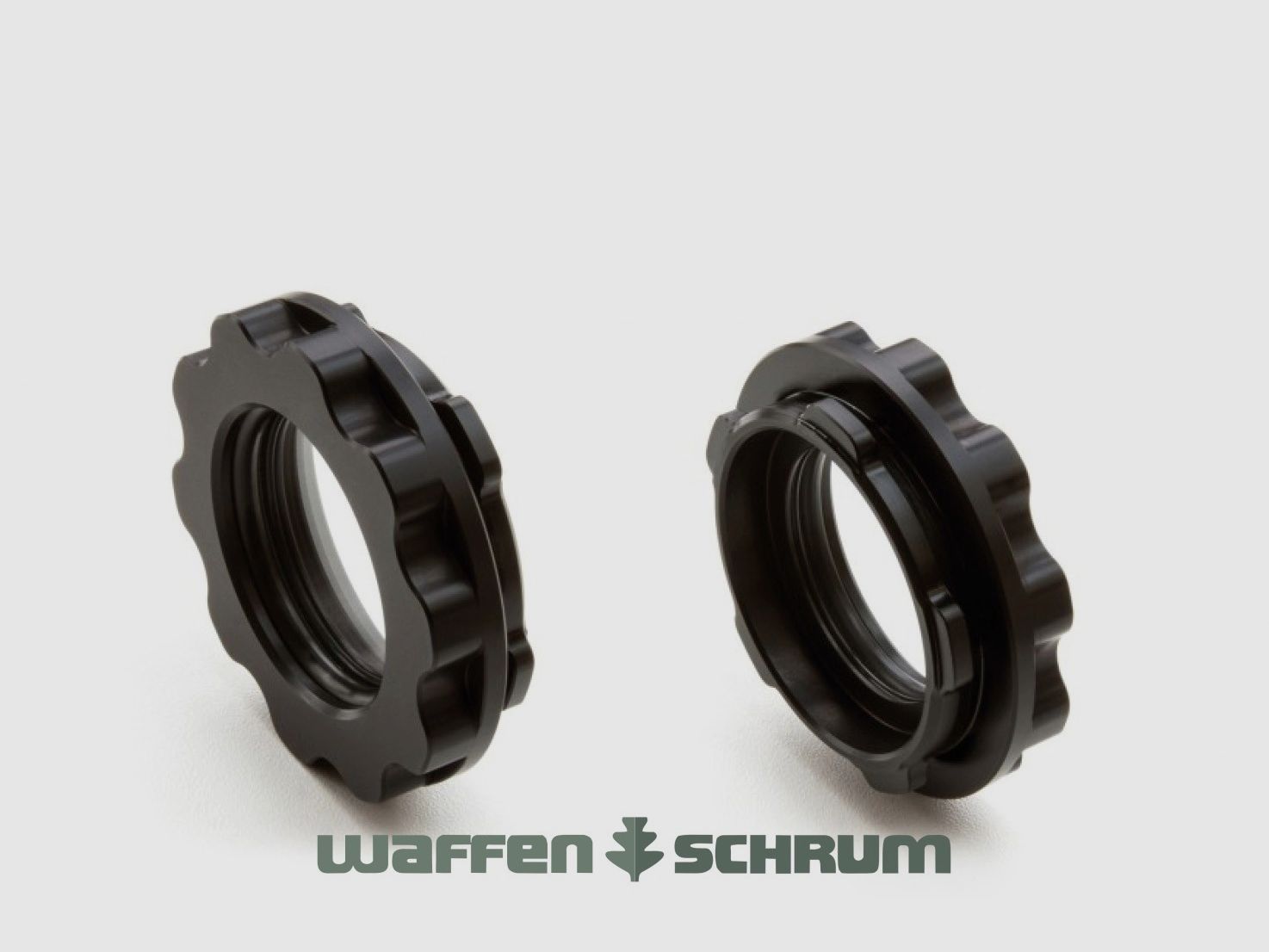 Precise hunting closure cap large with glass for clamping sleeves from Ø62mm