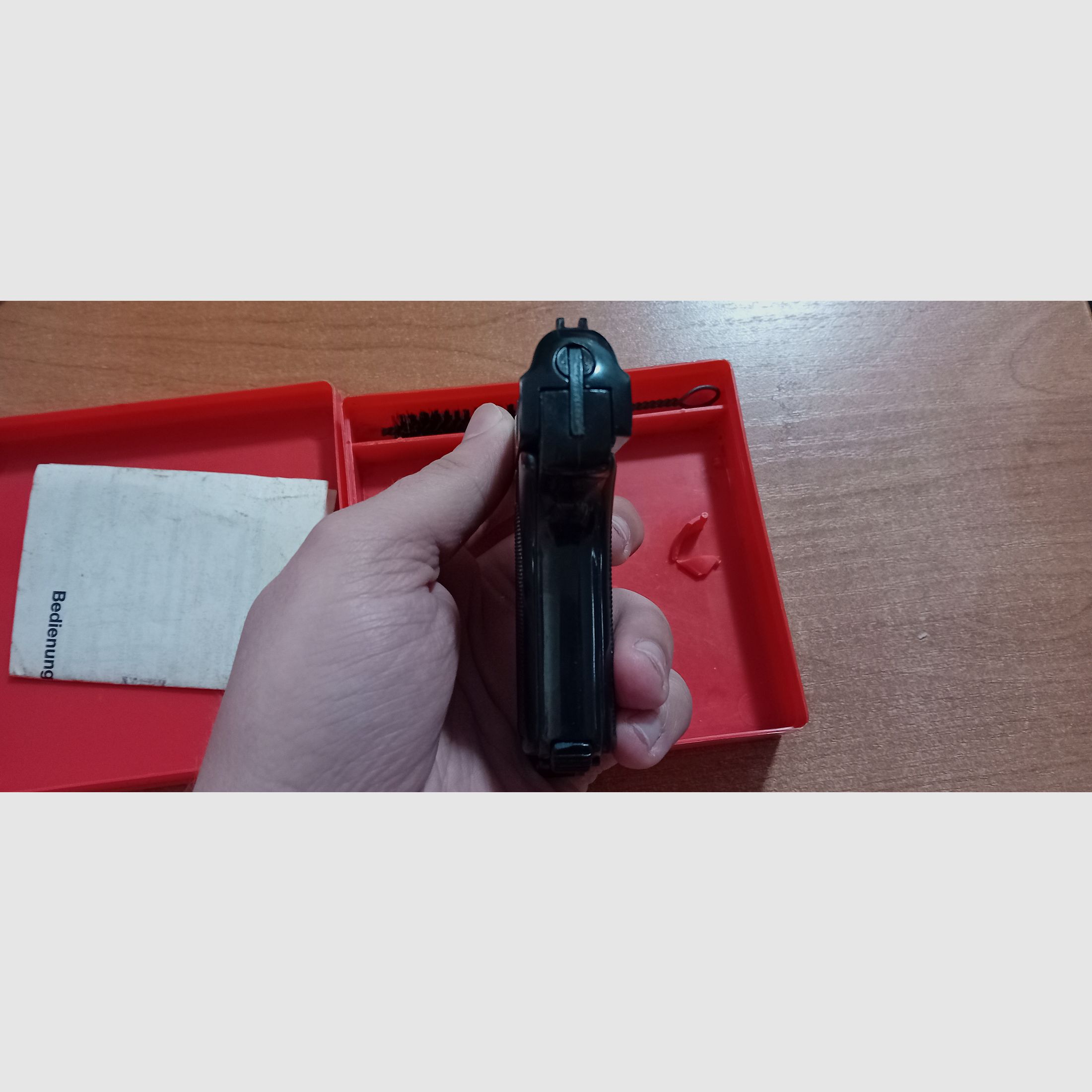 Alte Reck Gaspistole P6s im Kaliber 8 mm Knall/ PTB 78 in OVP!