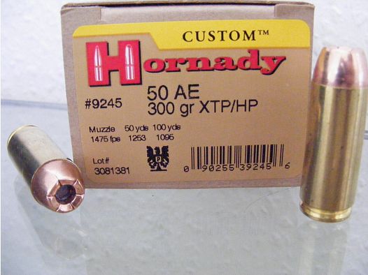 .50AE/300grs Hornady XTP/HP 100 Stk. #9245