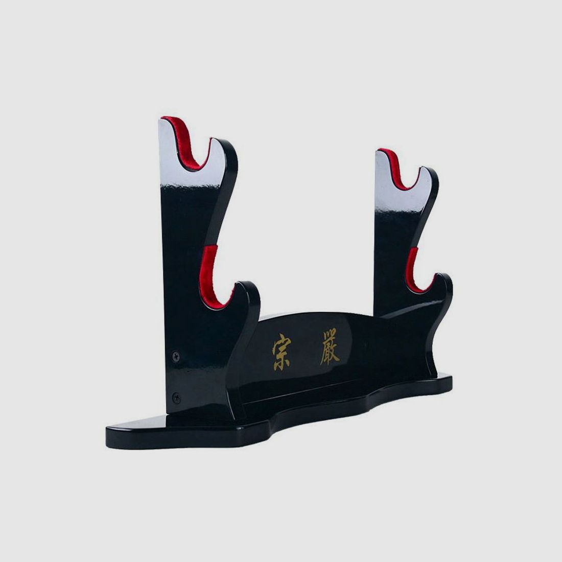 High-gloss sword stand made of wood