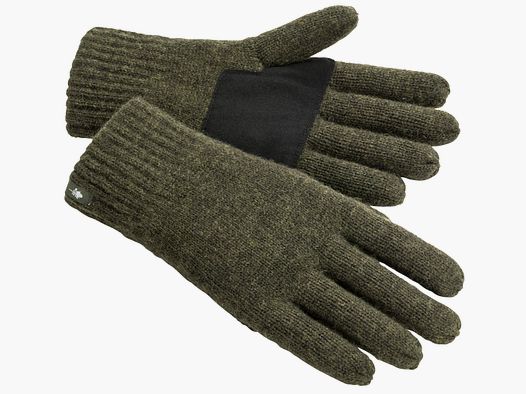 Pinewood wool gloves mossgreen meliert