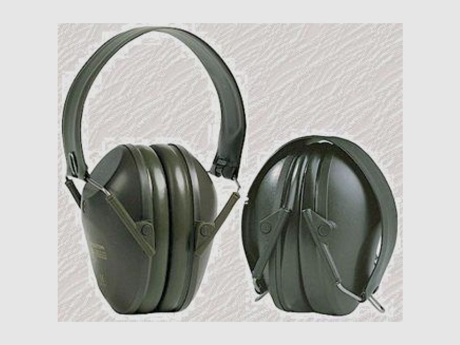 Casque Cabot Peltor Anti-Bruit Vert Militaire - Serre-Tête Pliable De